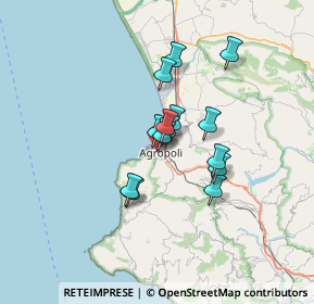 Mappa Via G. Donizetti, 84043 Agropoli SA, Italia (5.05714)