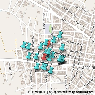 Mappa Via Gagliardina, 73041 Carmiano LE, Italia (0.23103)