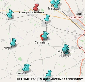 Mappa Via Mieli, 73041 Carmiano LE, Italia (5.925)