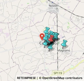 Mappa Via Ugo Foscolo, 73041 Carmiano LE, Italia (0.917)