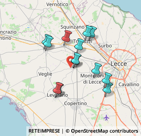 Mappa Via Ugo Foscolo, 73041 Carmiano LE, Italia (6.38462)