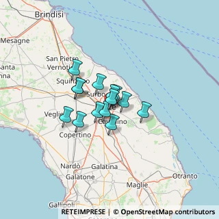 Mappa Via Merine, 73100 Lecce LE, Italia (8.41429)