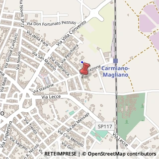 Mappa Via Stazione, 73041 Carmiano LE, Italia, 73041 Carmiano, Lecce (Puglia)