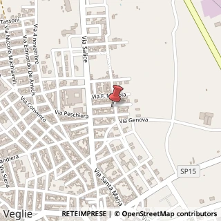 Mappa Via Sottotenente Giuseppe Santo Muia, 40, 73010 Veglie, Lecce (Puglia)