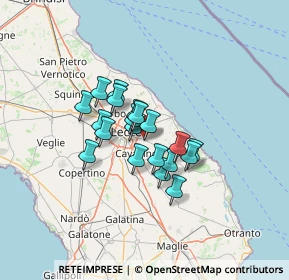 Mappa Via Provinciale Lecce - Vernole, 73023 Lizzanello LE, Italia (9.542)