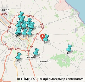 Mappa Via Provinciale Lecce - Vernole, 73023 Lizzanello LE, Italia (4.42765)