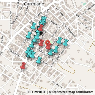 Mappa Via Pietro Micca, 73041 Carmiano LE, Italia (0.20333)