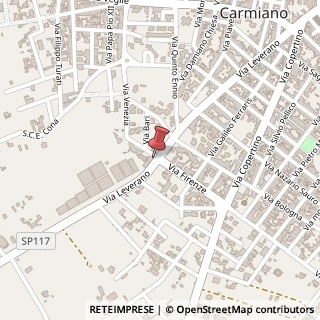 Mappa Via Cagliari, 1, 73041 Carmiano, Lecce (Puglia)