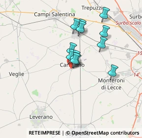 Mappa Via Galileo Ferraris, 73041 Carmiano LE, Italia (2.9275)