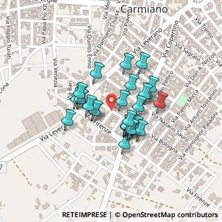 Mappa Via Galileo Ferraris, 73041 Carmiano LE, Italia (0.17667)