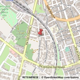 Mappa Via Gioacchino Rossini, 23, 73100 Lecce, Lecce (Puglia)