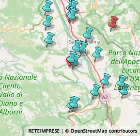 Mappa SP121, 84038 Sassano SA, Italia (9.0145)