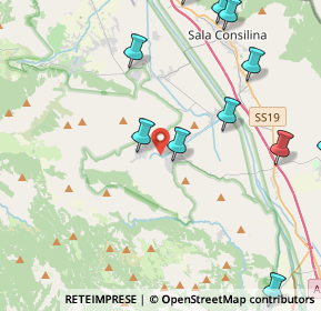 Mappa SP121, 84038 Sassano SA, Italia (5.74273)