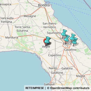 Mappa Via Enrico Fermi, 73010 Veglie LE, Italia (29.85091)