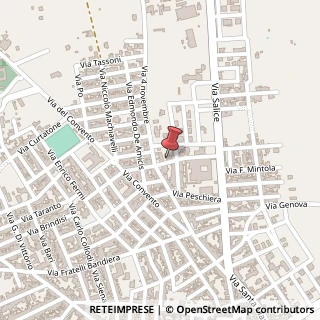 Mappa Via Filippo Brunelleschi, 26, 73010 Veglie, Lecce (Puglia)