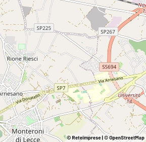 Mappa Strada provinciale arnesano lecce, 73010 Monteroni Di Lecce LE, Italia (0.784)