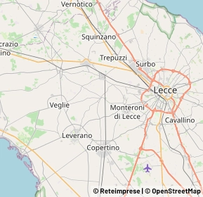 Mappa 73041 Carmiano LE, Italia (6.9495)