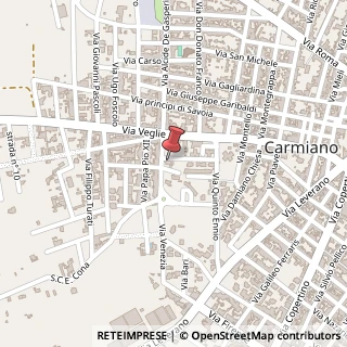 Mappa Via A. de Gasperi, 89, 73041 Carmiano, Lecce (Puglia)