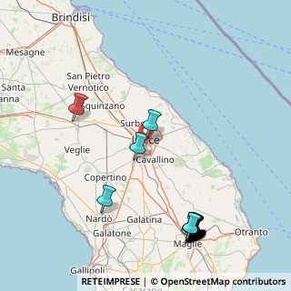 Mappa Via Luigi Corvaglia, 73100 Lecce LE, Italia (24.013)