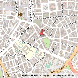 Mappa Via Ferrante Caracciolo, 23, 73100 Lecce, Lecce (Puglia)