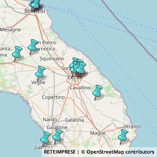 Mappa Via Clementina Carrelli, 73100 Lecce LE, Italia (22.58188)