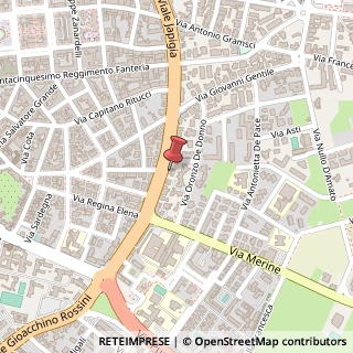 Mappa Viale Gioacchino Rossini, 42, 73100 Lecce, Lecce (Puglia)
