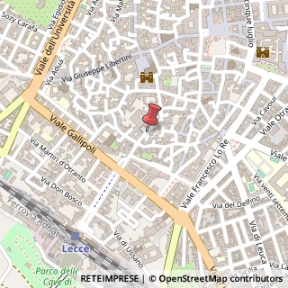Mappa Via Benedetto Cairoli, 7a, 73100 Lecce, Lecce (Puglia)