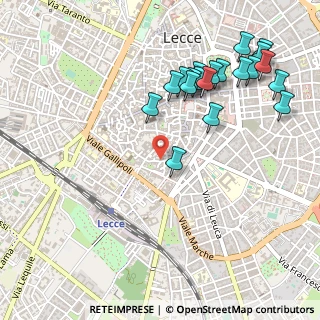 Mappa Via Russi Carlo, 73100 Lecce LE, Italia (0.6315)