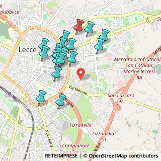 Mappa Via Corrado Giaquinto, 73100 Lecce LE, Italia (0.9925)