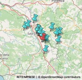 Mappa Contrada Tre Cantoni, 84034 Padula SA, Italia (8.36824)
