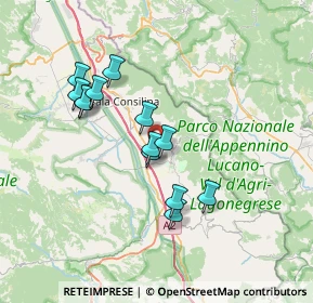 Mappa Contrada Tre Cantoni, 84034 Padula SA, Italia (6.71385)