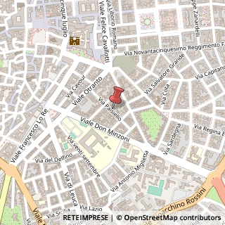 Mappa Via Paisiello, 21, 73100 Lecce, Lecce (Puglia)