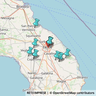 Mappa Via Ferrante Caracciolo, 73100 Lecce LE, Italia (11.09917)