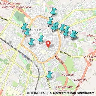 Mappa Via Ferrante Caracciolo, 73100 Lecce LE, Italia (1.08733)