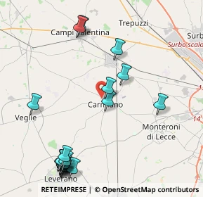 Mappa Via Don Donato Franco, 73041 Carmiano LE, Italia (5.709)