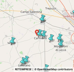 Mappa Strada Senza Nome, 73041 Carmiano LE, Italia (5.41769)