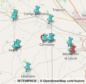 Mappa Strada Senza Nome, 73041 Carmiano LE, Italia (4.77143)