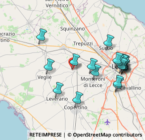 Mappa Via Roma, 73041 Carmiano LE, Italia (9.1815)