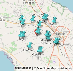 Mappa Via Roma, 73041 Carmiano LE, Italia (6.64053)
