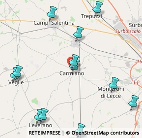 Mappa Via Roma, 73041 Carmiano LE, Italia (5.97462)