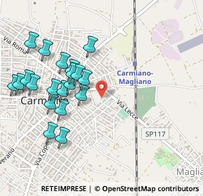 Mappa Via Lecce, 73041 Carmiano LE, Italia (0.567)