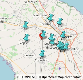Mappa Via Lecce, 73041 Carmiano LE, Italia (7.09154)