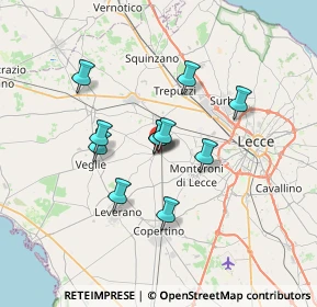 Mappa Via Lecce, 73041 Carmiano LE, Italia (5.62636)