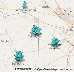 Mappa Via Lecce, 73041 Carmiano LE, Italia (4.26412)
