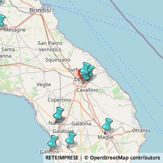 Mappa SP 362, 73100 Lecce LE, Italia (30.59154)