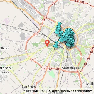 Mappa Via Franco Casavola, 73100 Lecce LE, Italia (1.854)