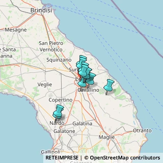 Mappa Via degli Argentieri, 73100 Lecce LE, Italia (7.23727)