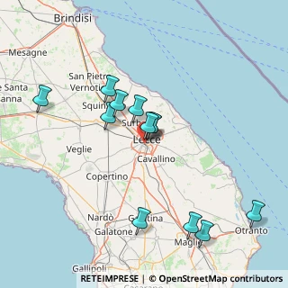 Mappa Via degli Argentieri, 73100 Lecce LE, Italia (15.89333)