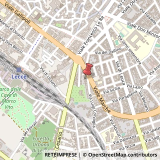 Mappa Via Luigi Corvaglia, 4, 73100 Lecce, Lecce (Puglia)