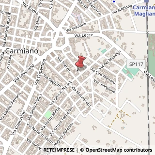 Mappa Via Volta,  21, 73041 Carmiano, Lecce (Puglia)
